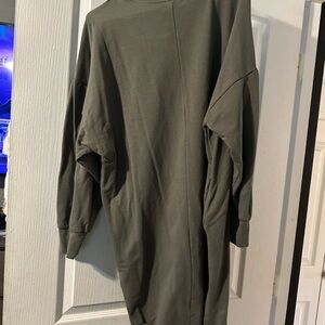 Hello MIZ Forest Green Long Sleeve Dress